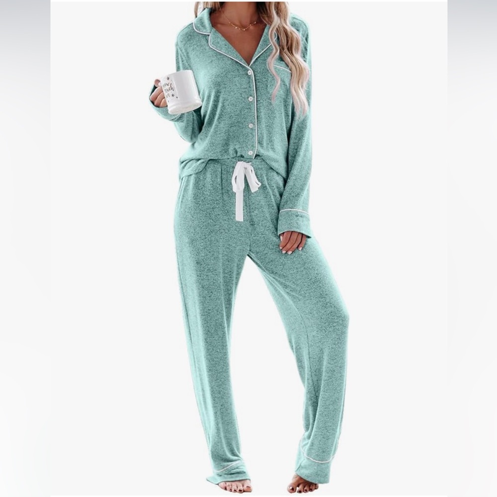 Aamikast Soft Pajama Set, Sky Lake Blue